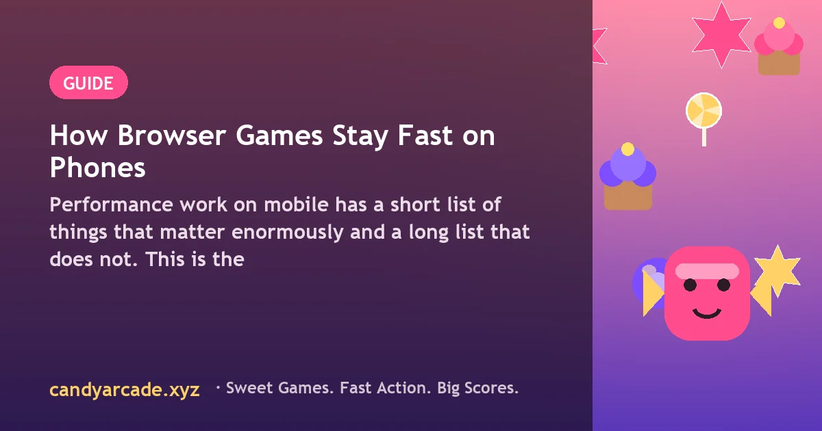 Phone running a canvas game smoothly with a frame time indicator