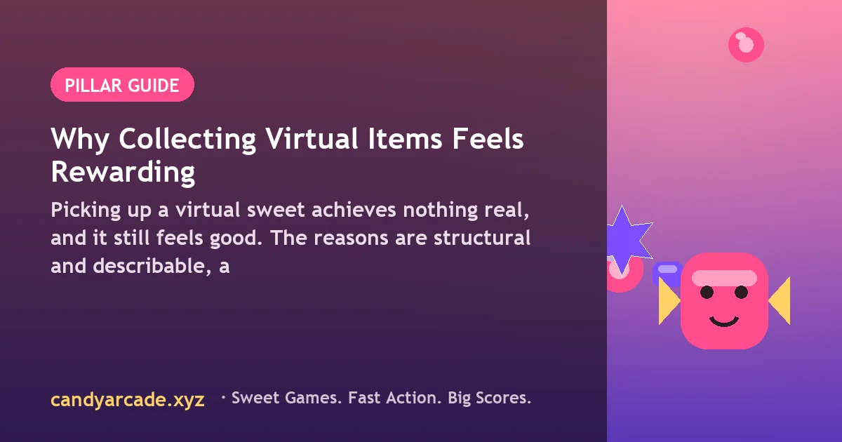 Artwork of a candy pickup moment with a particle burst and a score popup